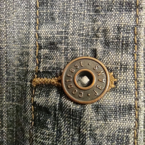 Contrast Women's Jean Jacket Size 15 - Picture 7 of 13